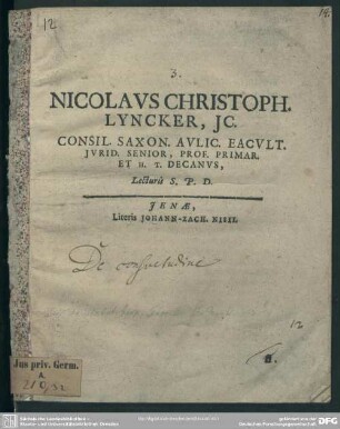 Dissertatio de consuetudine