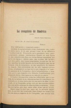 La conquista de América