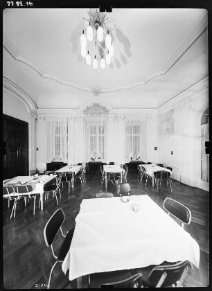 Lichtenwalde (Niederwiesa-Lichtenwalde). Schloß (1722-1726). Speisesaal