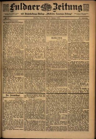 Ausgabe vom Dienstag, den 16. Januar 1900.
