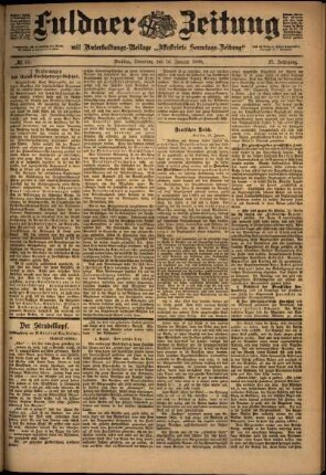 Ausgabe vom Dienstag, den 16. Januar 1900.
