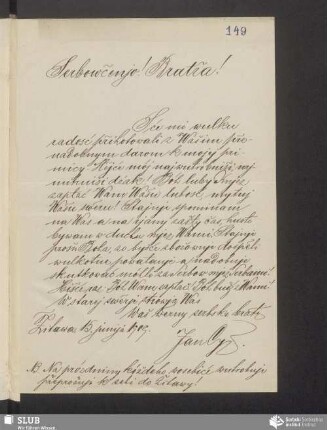 [list wot: Jan Cyž, 15.06.1909]