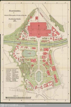 Situationsplan der Sächsisch-Thüringischen Industrie- und Gewerbe-Ausstellung zu Leipzig 1897