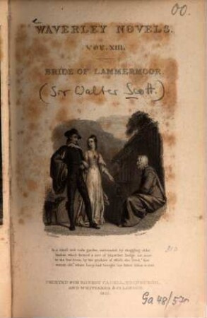 Waverley Novels, 13. Bride of Lammermoor ; [1]