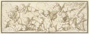 Zwölf spielende Amoretten