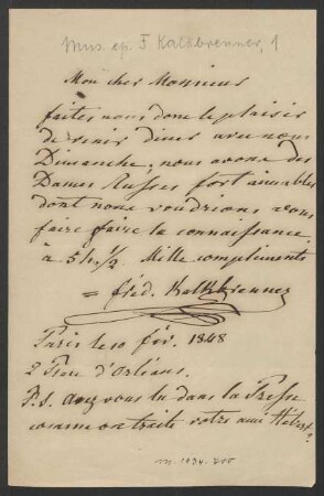Brief an Unbekannt : 10.02.1848