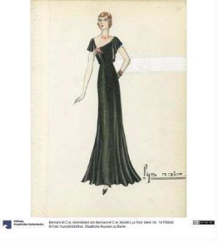 Abendkleid von Bernard et C.ie, Modell Lys Noir