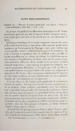 Bulletin des Sciences Mathèmatiques et Astronomiques.
