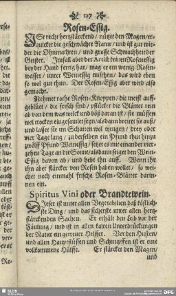 Spiritus Vini oder Brandtewein