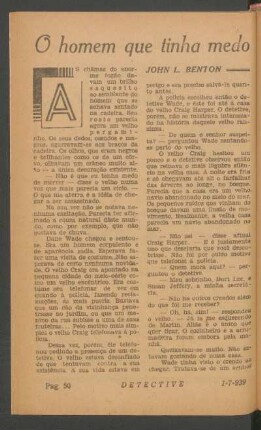 O homem que tinha medo de ser assassinado : [Pequena novela]