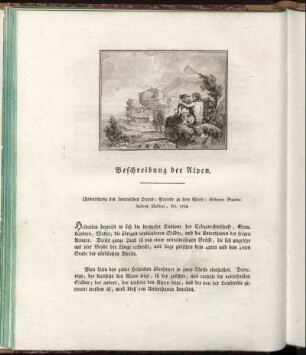 Beschreibung der Alpen. / Description des Alpes.