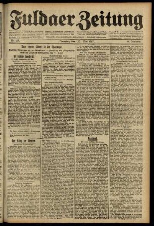 Ausgabe vom Dienstag, den 22. Mai 1917.