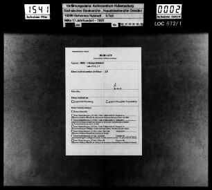Briefe des Legationsrates Walther aus Stockholm an den Grafen von Wackerbarth zu Wien