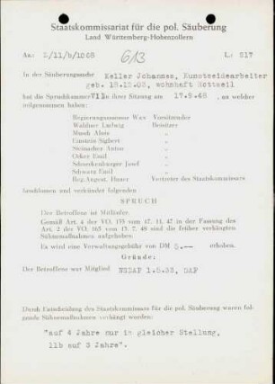 Keller, Johannes