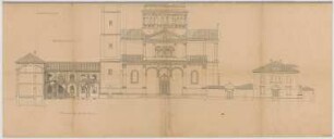 Thiersch, August ; München - Schwabing; Kath. Pfarrkirche St. Ursula - Schnitt