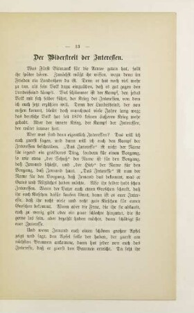 Der Widerstreit der Interessen