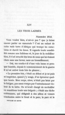 XIV. Les trois larmes