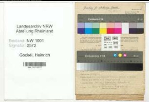 Entnazifizierung Heinrich Gockel, geb. 27.03.1918 (Schlosser)
