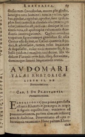 Liber II. De Pronuntiatione.