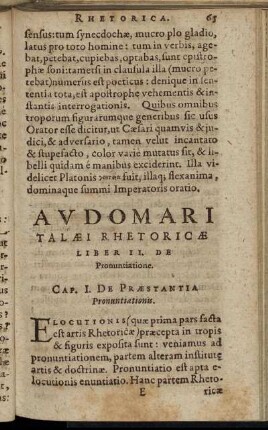 Liber II. De Pronuntiatione.