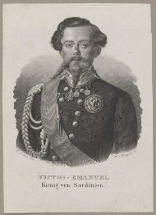 Bildnis des Victor-Emanuel von Sardinien