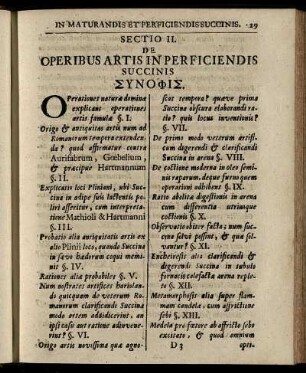 Sectio II. De Operibus Artis In Perficiendis Succinis ...