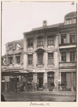 Wohnhaus Jüdenstraße 31, Berlin-Mitte: Ansicht (aus: Julius Kohte, Alt-Berlin, Bauwerke in Berlin und Charlottenburg, aufgenommen 1907-1914)