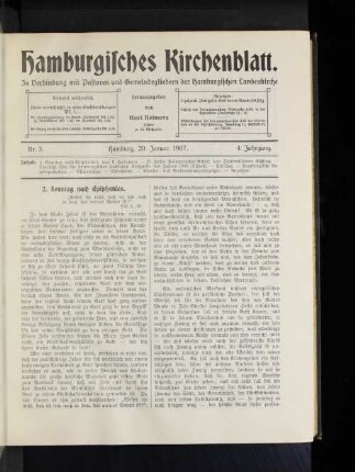 2. Sonntag nach Epiphanias