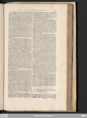 Disputatio V. De decreto Reprobationis, eius causâ impulsivâ, & consequentibus.