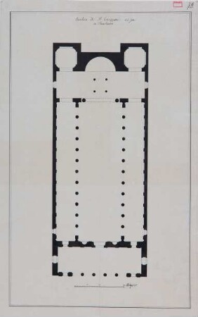 Rom, S. Crisogono in Trastevere, schematischer Grundriss