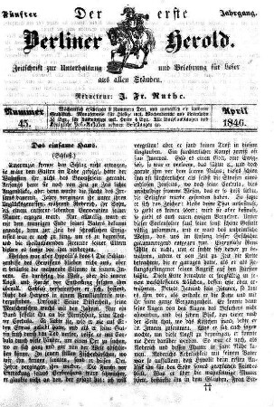 Nummer 45, April 1846