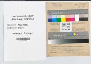 Entnazifizierung Richard Ambach , geb. 01.04.1907 (Gastwirt)