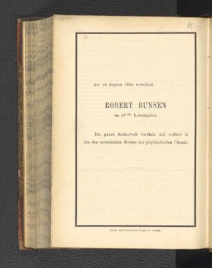 Robert Bunsen