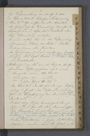 Gr. Versammlung am 24. April 1908.