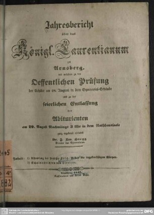 Ueber die regelmässigen Körper
