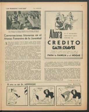 "Los trabajos y los días" : Conversaciones literarias en el Ateneo Femenino de la Juventud