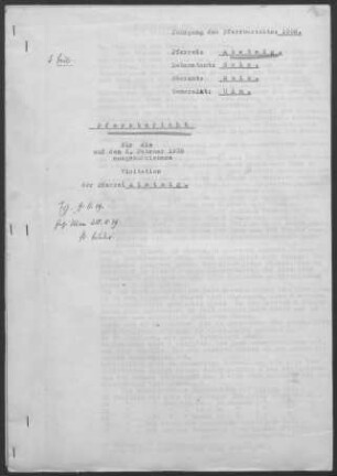 Aistaig: Pfarrbericht 1938
