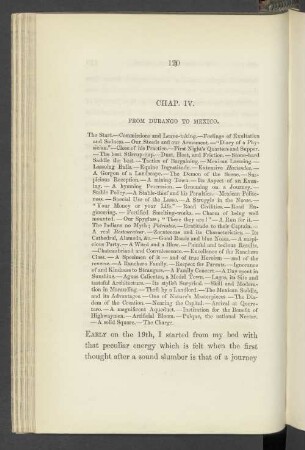 Chap. IV. From Durango to Mexico