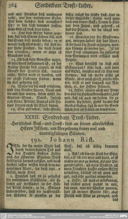 XXXII. Sonderbare Tost-Lieder