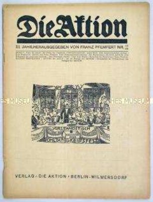 Gesellschaftstheoretische Wochenzeitschrift "Die Aktion"