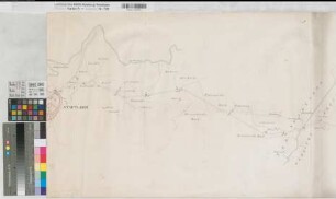 Coesfeld (Coesfeld) - Vreden (Vreden) - holländische Grenze Verlauf der Landstraße von Stadtlohn bis Gescher (1833) (1 : 5166) 52 x 147 Zeichnung (Kampfwick) KSM Nr. 514,4