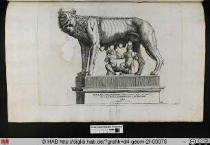 Die römische Wölfin auf dem Kapitol.