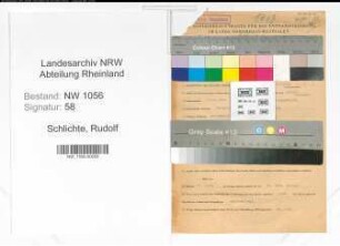 Entnazifizierung Rudolf Schlichte , geb. 18.11.1894 (Landwirt)