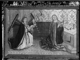 Stetten Ehemaliges Kloster - Klosterkirche Sankt Johannes Baptist Gemälde Maria Verkündigung (um 1486)