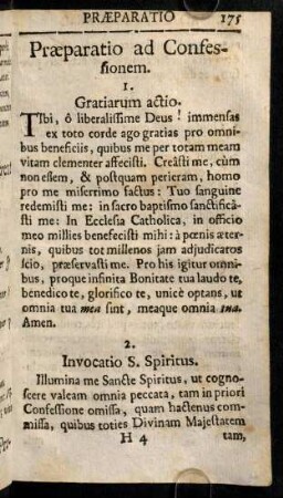 175-184, Praeparatio ad Confessionem