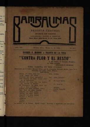 Contra flor y el resto : pieza campera en tres cuadros