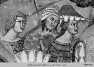 Wanddekoration : Anbetung der Könige (unteres Register)