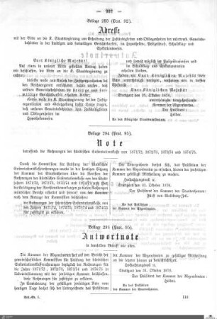 Beilagen zu Protokoll, 92. Sitzung