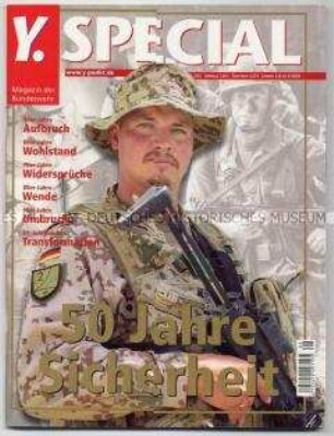 Sonderausgabe des Magazins "Y." zum 50. Jahrestag der Bundeswehr