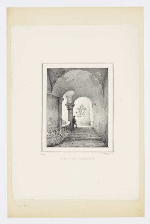Escalier Gothique, Blatt 2 der Folge "Sammlung von Interieurs"